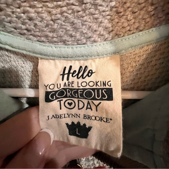 WILL NOT TAKE LESS Jadelynn Brooke Women's Long Sleeve 1/4 Zip Pullover Gray - Picture 7 of 7